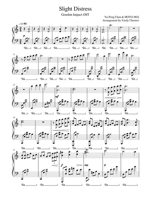 Genshin Impact OST 23 - Slight Distress (Piano Cover)