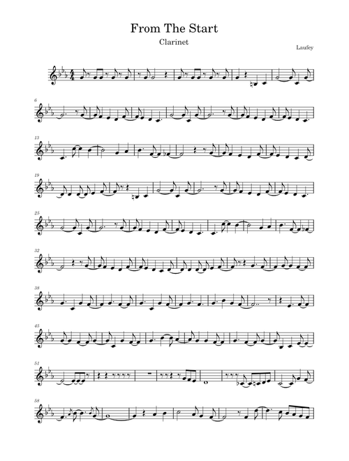 From The Start Clarinet