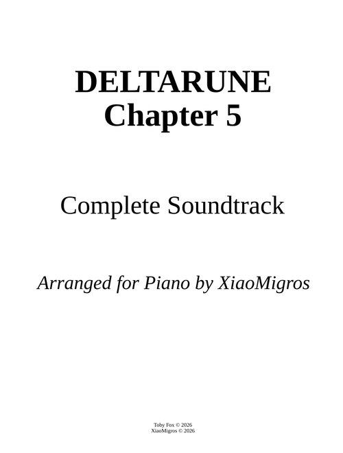 Deltarune Chapter 5 - Complete Soundtrack