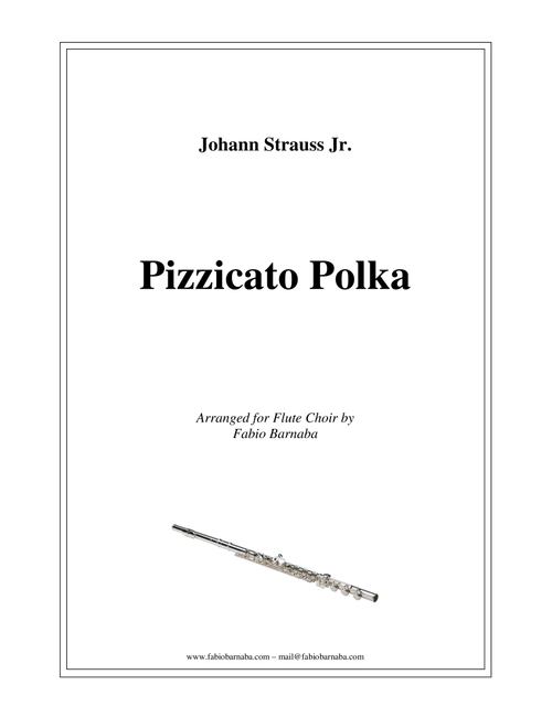 Pizzicato Polka - for Flute Choir (Arr. Fabio Barnaba) - Johann Strauss Jr (Woodwind Ensemble)