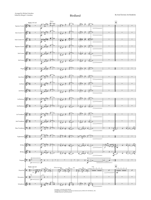 Birdland (Arr. Michael Antrobus) - Manhattan Transfer (Brass Band)