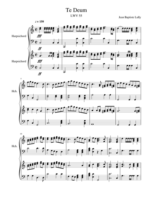 Te Deum-Jean Baptiste Lully