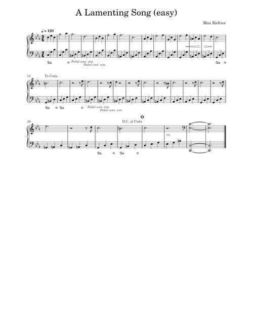 A lamenting song – Max Richter