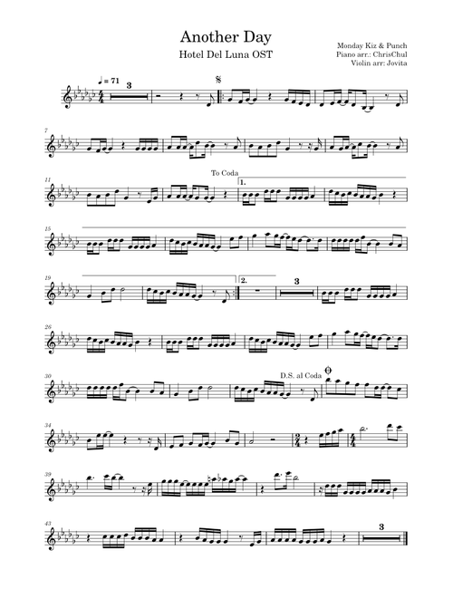 Another Day (Hotel Del Luna OST) violin