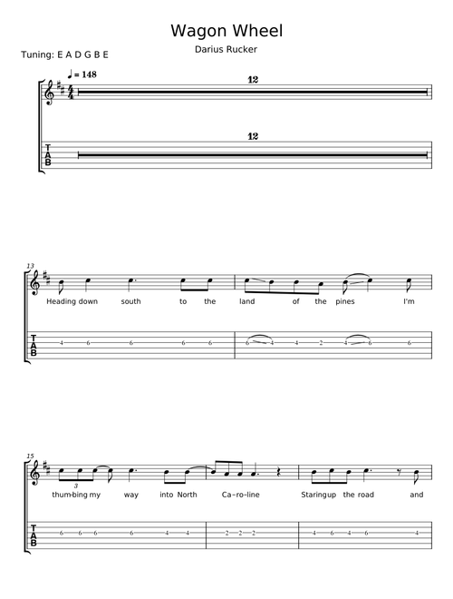 Wagon wheel - Darius Rucker