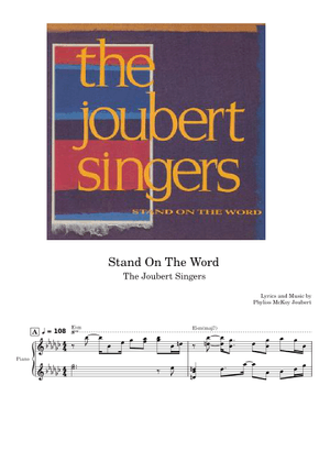 Stand on the word - The Joubert Singers (WIP) Sheet Music for