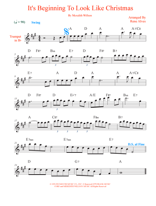 It's Beginning To Look Like Christmas (Arr. Rene Alves) - #1 Holiday Carolers (Trumpet Solo)