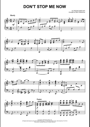 Don't Stop Me Now (Arr. Mario Stallbaumer) - Queen (Piano Solo)