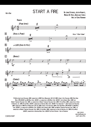 Start A Fire (Arr. Chris Rinaman) - Angelique Cinelu, John Stephens, Marius De Vries (Large Ensemble) Mixed Ensemble