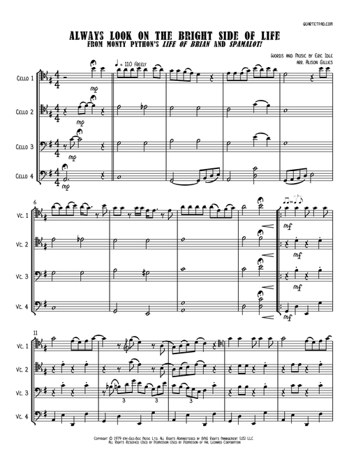 Always Look On The Bright Side Of Life (Arr. Alison Gillies) - Monty Python (String Ensemble)
