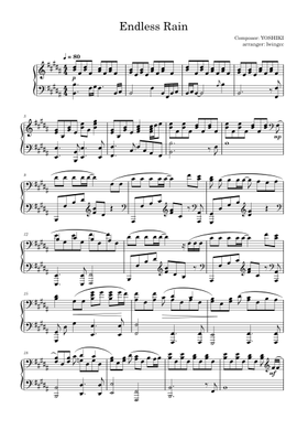 Free X Japan sheet music | Download PDF or print on MuseScore.com