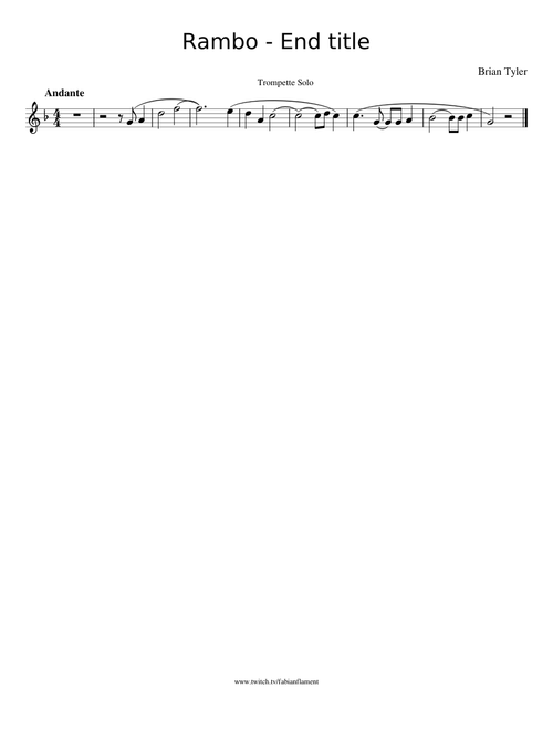 Rambo - End Title  [TRUMPET SOLO]