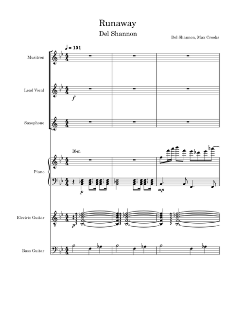 Runaway – Del Shannon, Max Crooks