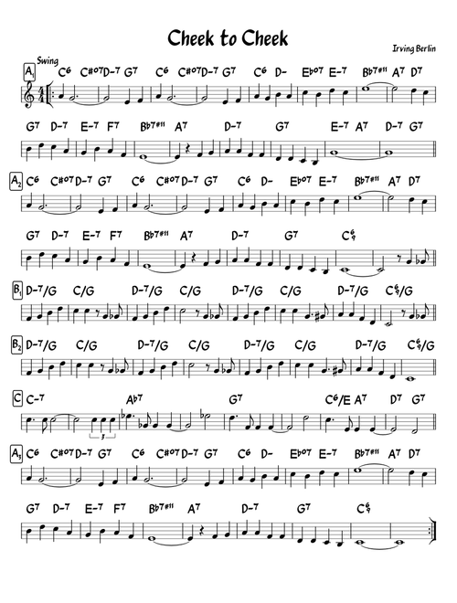 Cheek to Cheek (Irving Berlin)