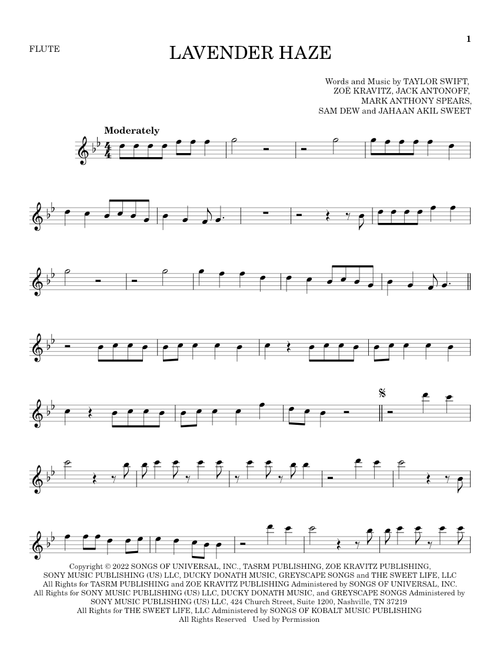 Lavender Haze - Taylor Swift (Flute Solo)