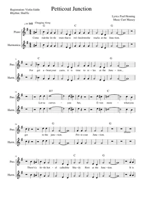 Free Petticoat Junction Theme Song by Curt massey sheet music