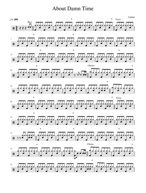 About Damn Time (Arr. Matěj Diviš) - Lizzo (Drums)