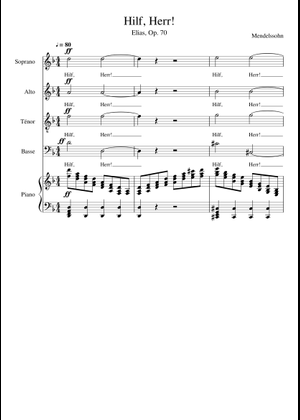 Elijah, 15. - Oratorium Felix Mendelssohn Bartholdy Sheet Music