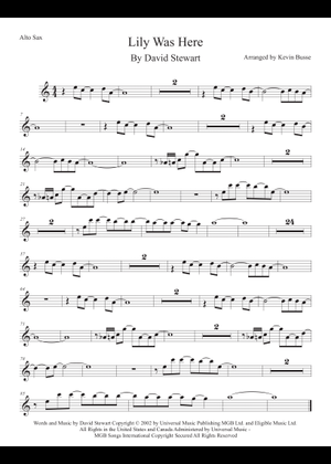 Lily Was Here (feat. Candy Dulfer) – David Stewart, David Stewart