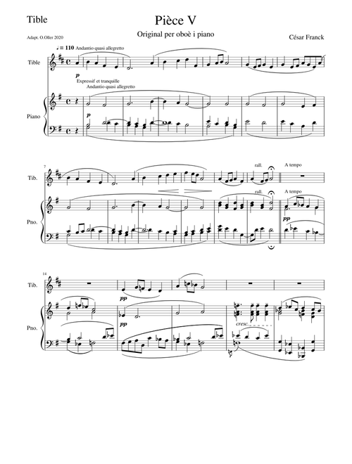 Pièce V - Cesar Franck