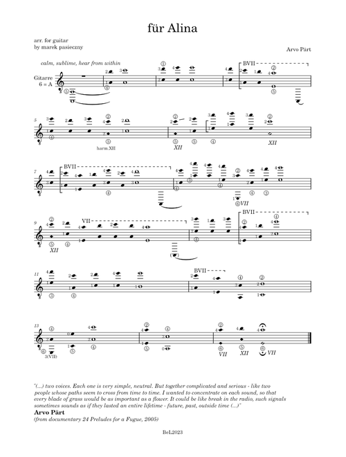 für Alina - Arvo Pärt