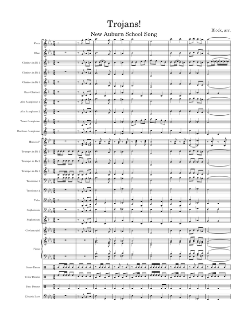 Trojans! (New Auburn School Song)