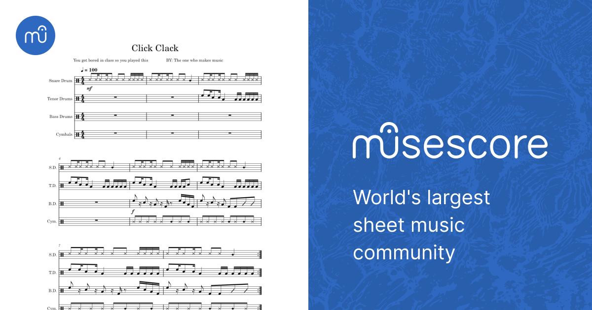 click clack Sheet Music for Tuba, Synthesizer, Trumpet other ...