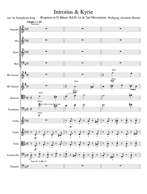 Introitus Kyrie (Requiem Mass in D Minor)