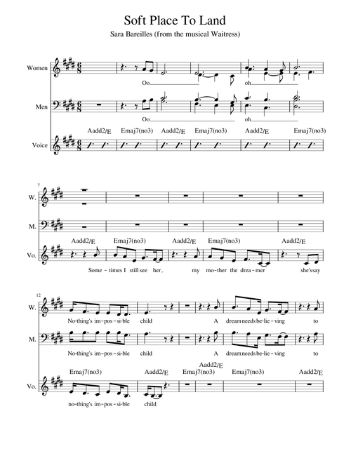 Soft Place To Land (SATB)
