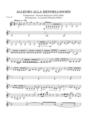 Grande allegro Alla Mendelssohn Sheet Music for Contrabass (Solo Grande allegro Alla Mendelssohn Sheet Music for Contrabass (Solo
