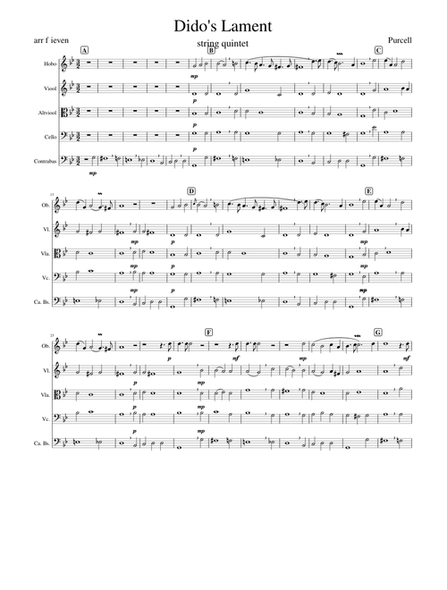 dido's lament (oboe)