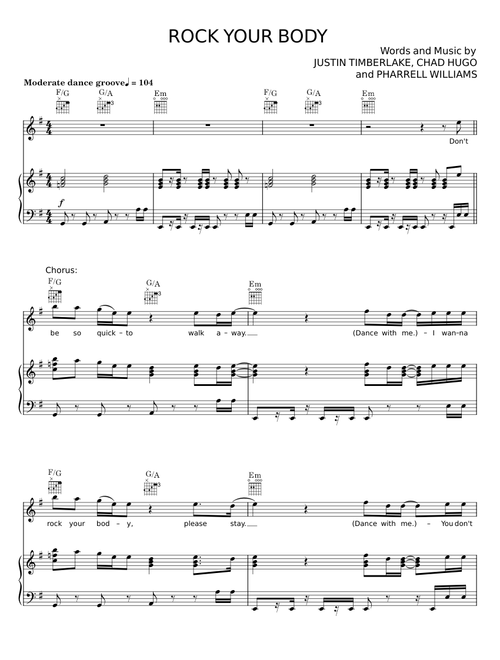 Rock your body - Justin Timberlake