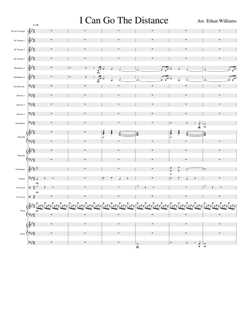 I Can Go The Distance - Drum Corps Arrangement