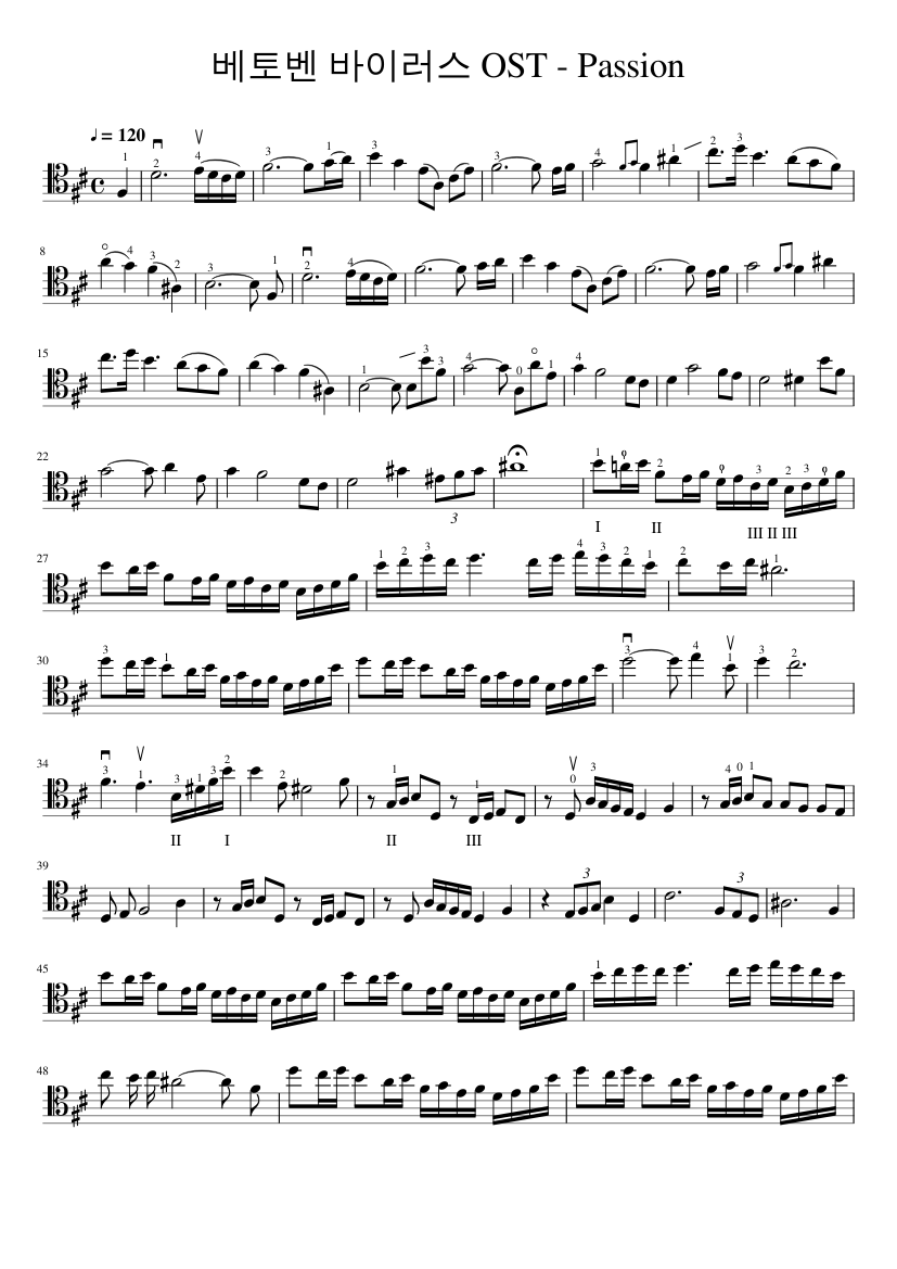 Beethoven Virus Ost - Passion For Cello Sheet Music For Cello (Solo) |  Musescore.Com