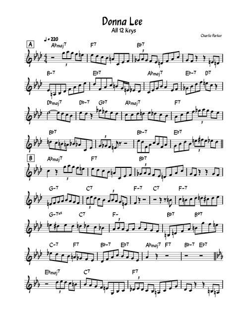 donna lee – Charlie Parker