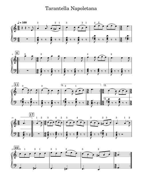 Tarantella Napoletana - full and simple 07