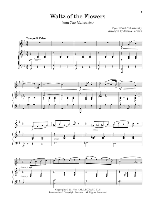 Waltz Of The Flowers - Pyotr Il'yich Tchaikovsky (Flute and Piano)