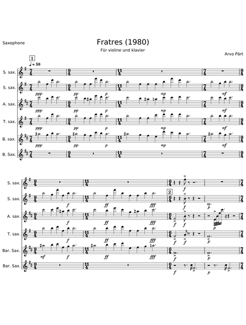 Fratres - Arvo Pärt