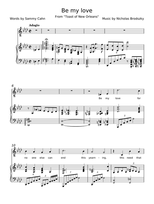 Be My Love - Nicholas Brodszky