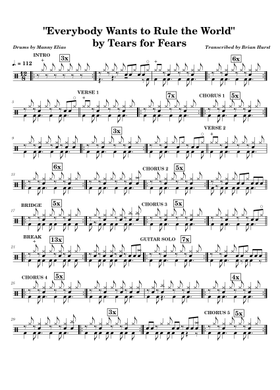 Free Tears for Fears sheet music | Download PDF or print on