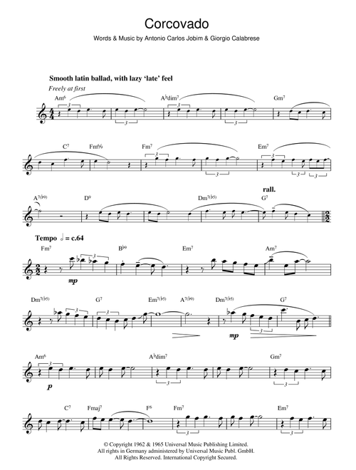 Corcovado (Quiet Nights Of Quiet Stars) - Antonio Carlos Jobim (Flute Solo)