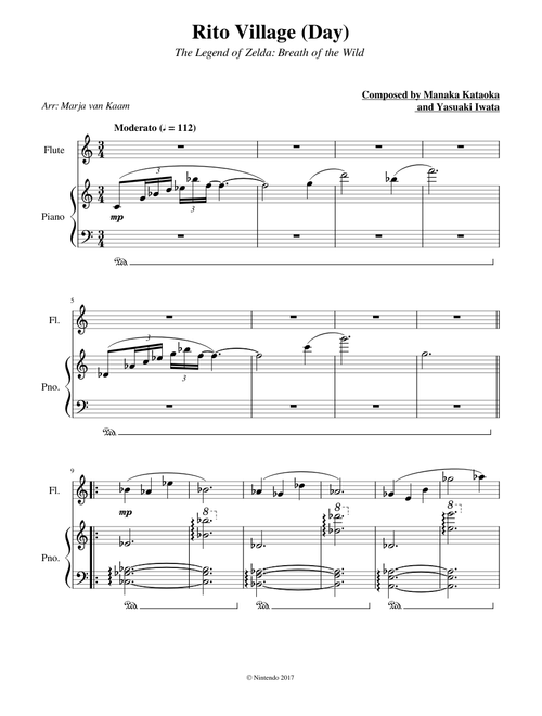 Breath of the Wild: Rito Village for Flute and Piano