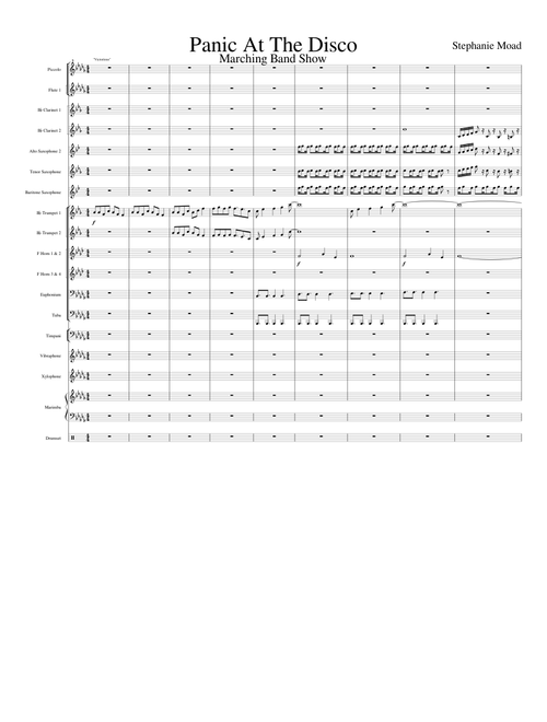 Marching Band Show - Panic At The Disco WIP