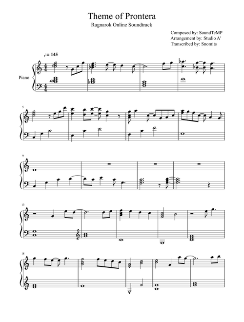Theme of Prontera