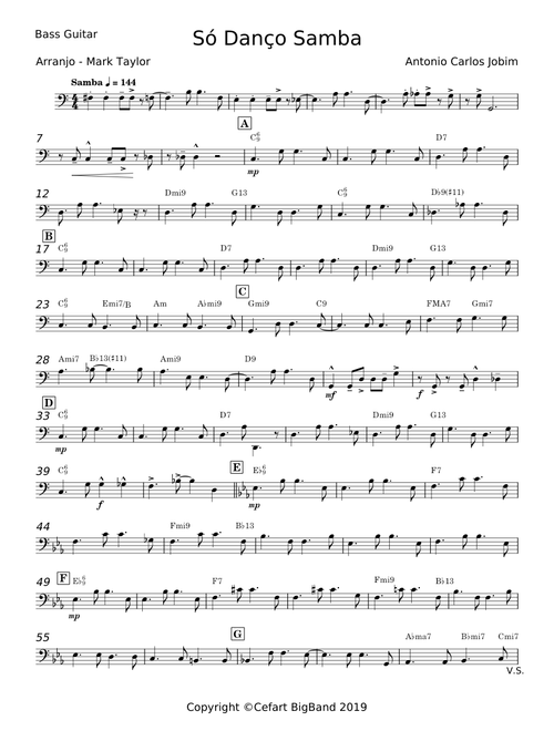 So Danco Samba [Jazz version] (arr. Brent Edstrom) - Antonio Carlos Jobim, Frank Sinatra
