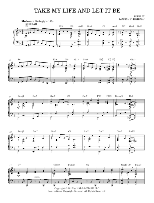 Take My Life And Let It Be [Jazz version] - George Kingsley (Piano Solo)