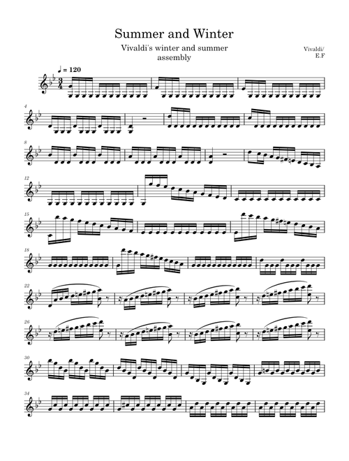 Summer (from The Four Seasons) – Antonio Vivaldi