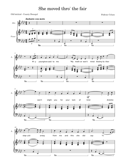 She Moved Through The Fair – Misc tunes