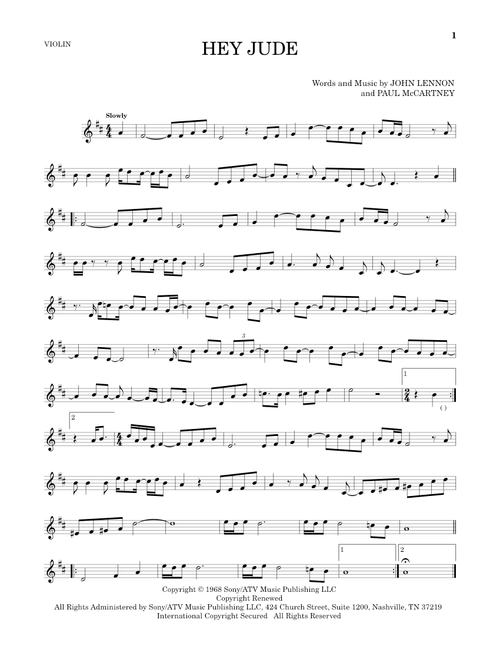 Hey Jude - The Beatles (Violin Solo)