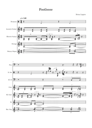 Footloose Sheet Music for Trombone, Euphonium, Tuba, Flute Footloose Sheet Music for Trombone, Euphonium, Tuba, Flute
